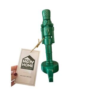GORGEOUS NWT Green Toy Soldier HGTV Stocking Holder Hook Hanger
